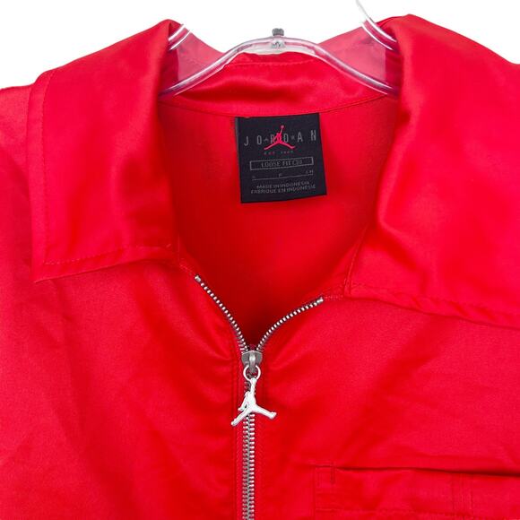 Jordan Classics Habanero Red Full Zip Long Sleeve Sz S - Picture 3 of 8